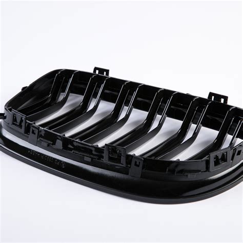 Please contact us for custom color options. Gloss Black M3 Look Double Rib Front Bumper Kidney Grille BMW E90 E91 09-11