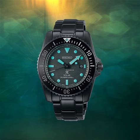 Seiko International Edition Prospex Black Series Solar Diver For
