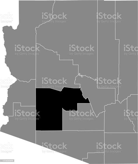 Vetores De Mapa De Localização Do Condado De Maricopa Do Arizona Eua E