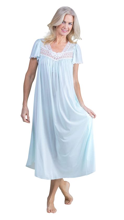 Buy Miss Elaine Silk Essence Nightgown Long Silky And Sheer Tricot Gown