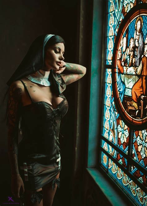 Satan Hot Nun Dark Beauty Photography Sensual Religion Gothic Fantasy Art Fantasy Girl