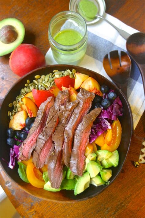 One of the few advantages to texas summers is stuff blooms and comes into season earlier so we are already getting tomatoes. Summer Steak Salad - Primal Bites | How to eat paleo, Main ...