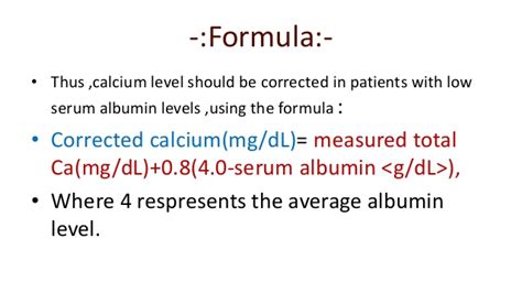 Typically, calcium corrected for albumin is calculating when the albumin levels are not in the normal range! corrected calcium level - DriverLayer Search Engine