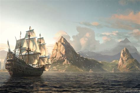 Pirate Ship Wallpaper 4k