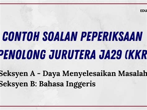 Jawapan Temuduga Pengawas Sekolah  danisoeri