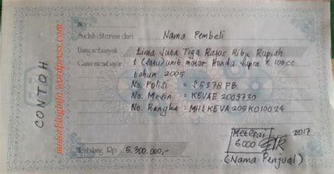 Bagaimanakah skema pembelian rumah dari developer syariah ini? Cara Membuat Kwitansi Jual Beli Motor dan 20+ Contoh ...