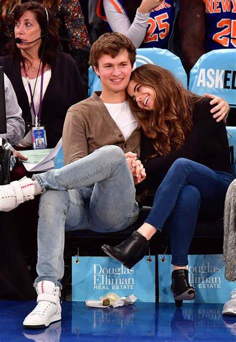 Ansel Elgort And Girlfriend Pack On The Pda At Ny Knicks Game E News
