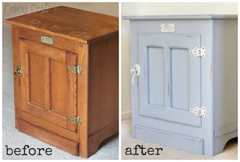 Anchor the living room with a modern coffee table. White Clad End Table Makeover - Cutesy Crafts