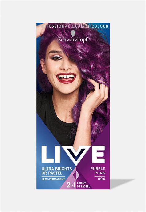 Schwarzkopf LIVE Ultra Brights 094 Purple Punk Semi ...
