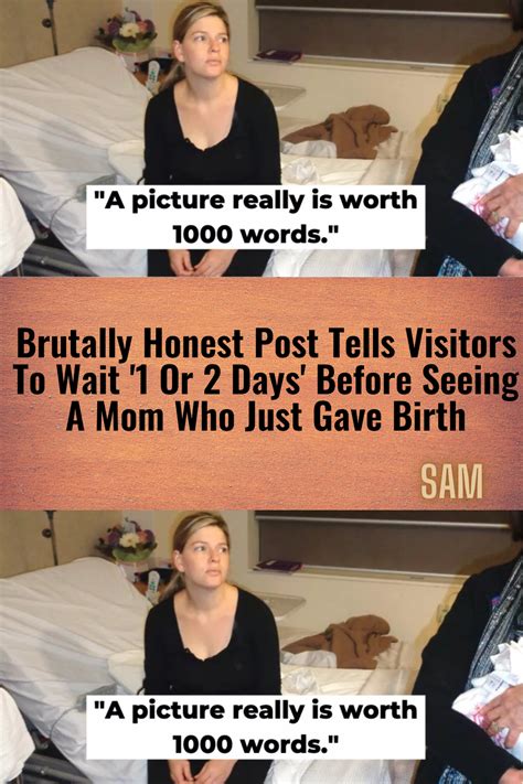 Brutally Honest Post Tells Visitors To Wait 1 Or 2 Days Before Seeing A