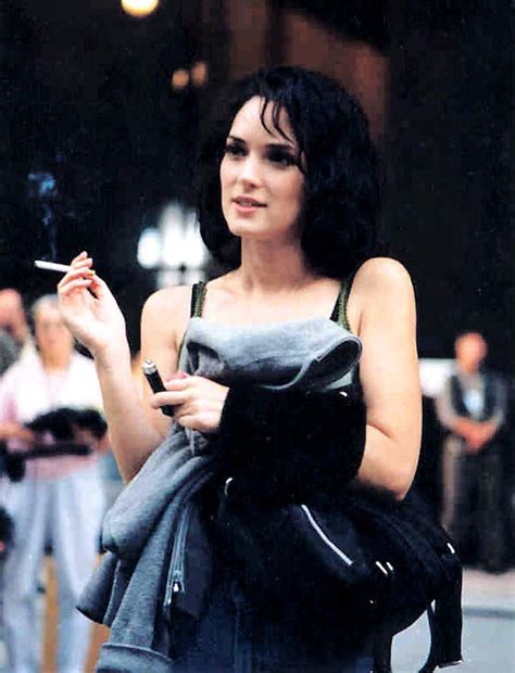 Famous People Smoking Cigarettes Winona Ryder
