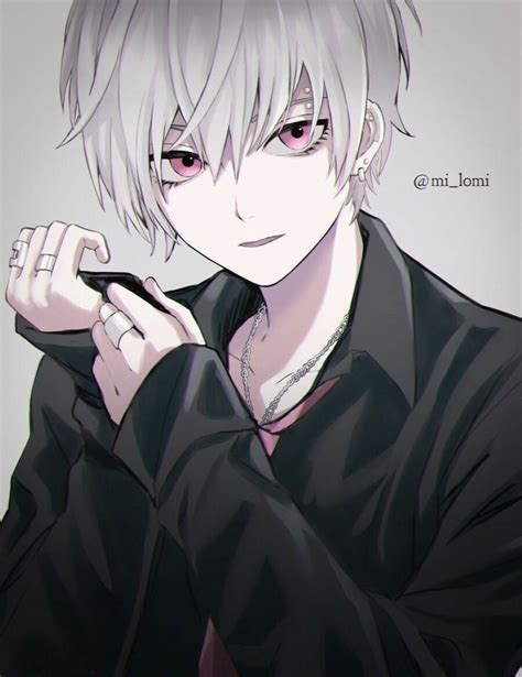 Anime Guy White Hair Suit Art Anime Boys Manga Boy Cute Anime