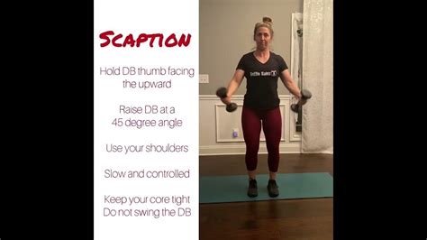Scaption Shoulder Exercise Youtube