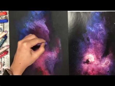Creating Galaxy With Oil Pastels With Images Oil Pastel Pastel