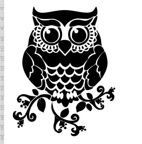 Pin By Rosana Expósito On Manualidades Owl Decal Silhouette Stencil