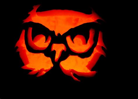 Use a push pin to make closely spaced holes along the face and feather lines, transferring the features to your pumpkin. owl pumpkin pattern carving | pumpkin stencils owl pumpkin ...