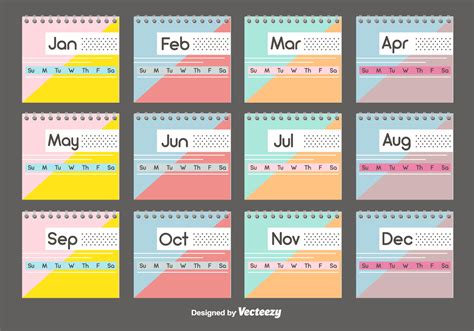 Desktop Calendar Printables For Free