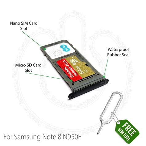 Maybe you would like to learn more about one of these? Samsung Galaxy Note 8 N950 N950F Sim Tray Holder & SD Card Holder Slot + Tool | eBay