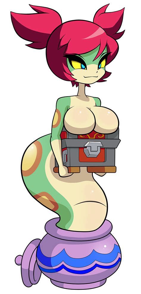 Rule 34 Big Breasts Breasts Cleavage Jar Lamia Monster Girl Naga Girl Shantae Shantae Half