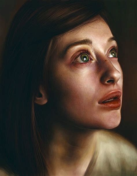 anna elena sai {figurative realism art beautiful female head dramatic woman face portrait