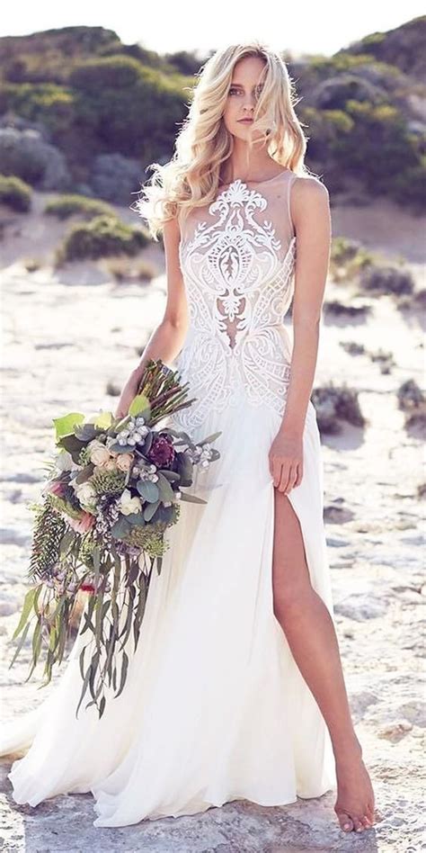 Beautiful Beach Wedding Dresses Keelyburns Blog