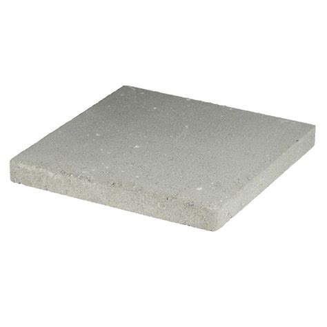 Square Gray Concrete Patio Stone Common 16 In X 16 In Actual 16 In