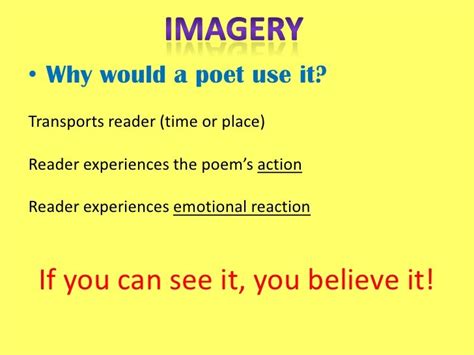 Imagery in Poetry