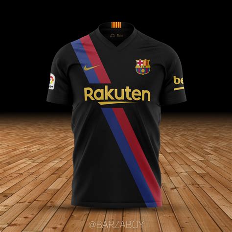 Barcelona goalkeeper home kit (20/21). 4 Black Nike FC Barcelona 20-21 Away Kit Concepts By ...