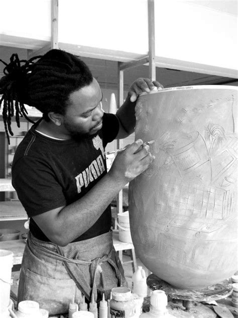 Andile Working On A Biiiiig Pot South African Design Africa African
