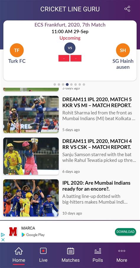 Descargar Cricket Line Guru 204 Apk Gratis Para Android