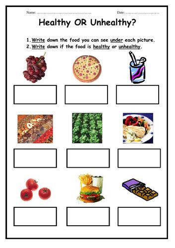 Maybe you would like to learn more about one of these? Healthy or Unhealthy Foods? (2 activities) by ...