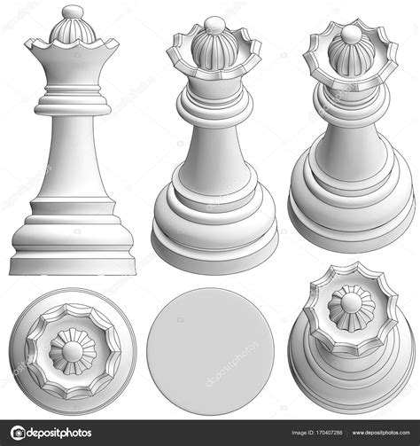 Isolated Chess Piece 3d Illustration Stock Photo By ©deanora 170407288