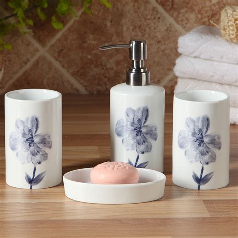 Ceramic Bathroom Set Elegant Bathroom Products Four Piece Set Dispenser