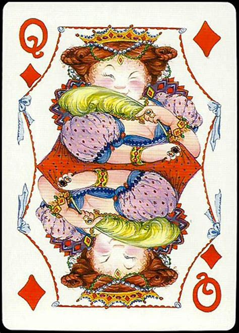 The queen of diamonds is one of the 52 cards in a standard deck of cards. #PlayingCardsTop1000 - Cards by Lisi Martin - Queen of diamonds | Deck of cards, Poker cards, Cards