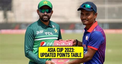 Asia Cup 2023 Points Table Most Runs Most Wickets After 1st Match