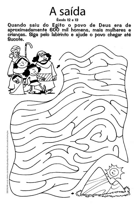 História De Moisés Infantil Para Imprimir