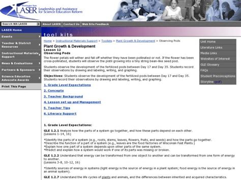 Observing Pods Lesson Plan for 6th - 8th Grade | Lesson Planet