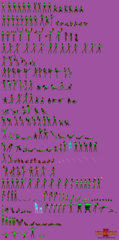 The Spriters Resource Full Sheet View Mortal Kombat 2 Jade