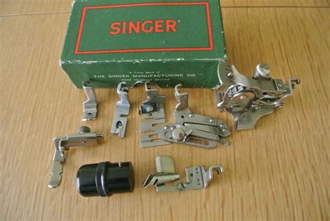 Antique Singer Sewing Machine Accessories Attachments By