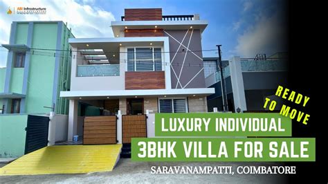Saravanampatti Coimbatore Luxury Individual 3bhk Villa For Sale