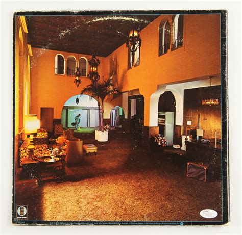The front cover of the iconic 1976 album hotel california by the eagles features a david alexander photograph of the beverly hills hotel. Don Henley Signed Eagles "Hotel California" Album Cover ...