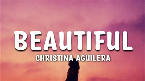 Christina Aguilera Beautiful Lyrics Youtube