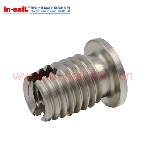 L3021 Stainless Steel M6 Self Tapping Thread Inserts With Flange
