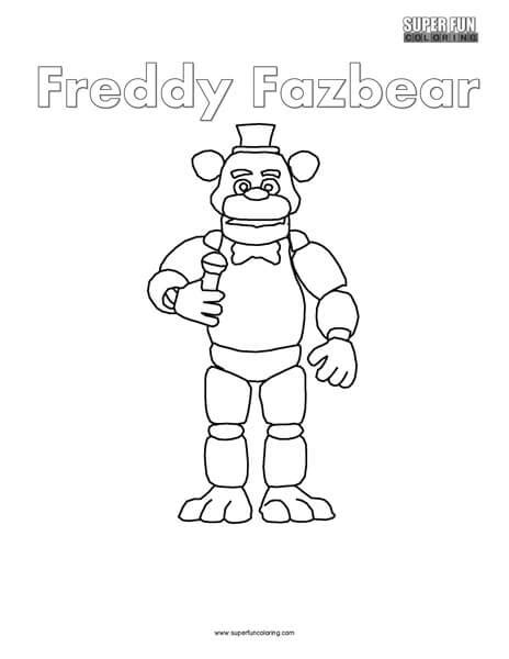 Freddy The Bear Coloring Page Coloring Pages
