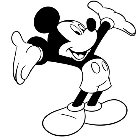Colorea A Mickey Mouse