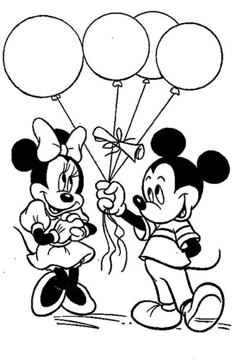 Mickey And Minnie Mouse Coloring Pages Free at GetColorings.com | Free