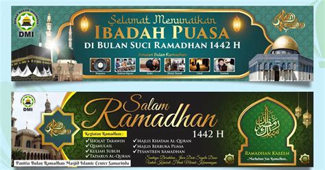 Desain Spanduk Puasa Ramadhan 1442 H 2021 Format Coreldraw Free Cdr