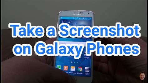 Take A Screenshot On Samsung Galaxy S5 S6 S7 Youtube