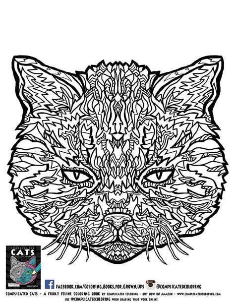 Cats coloring pages are designed for adults who will be happy to color these beautiful and somewhat haughty animals. Pin on Coloring