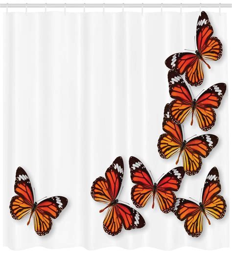Amazon Com Butterfly Get Naked Shower Curtain Flying Colorful Insects